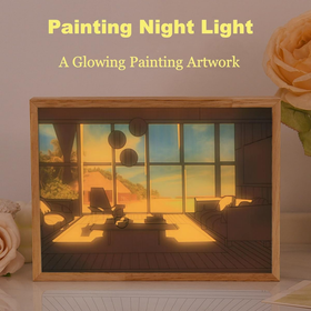 3 Colors Lighting Painting Decoration - Seaside
