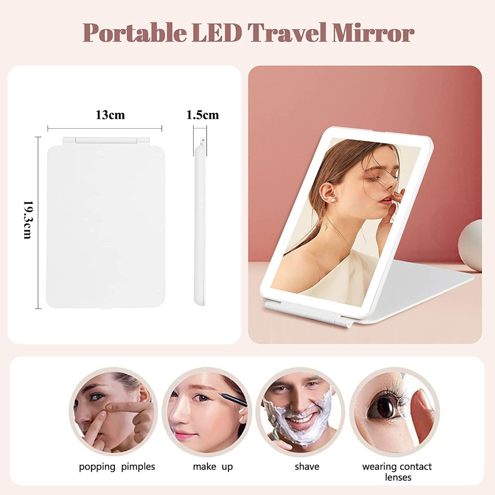 Rechargeable Makeup Mirrors - White
