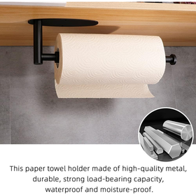 Paper Towel Holder Under Cabinet with Damping Effect