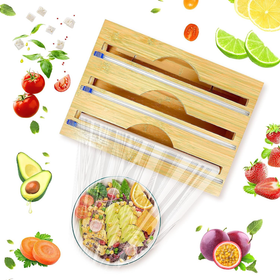 Bamboo 3in1 Wrap Organizer with Cutter