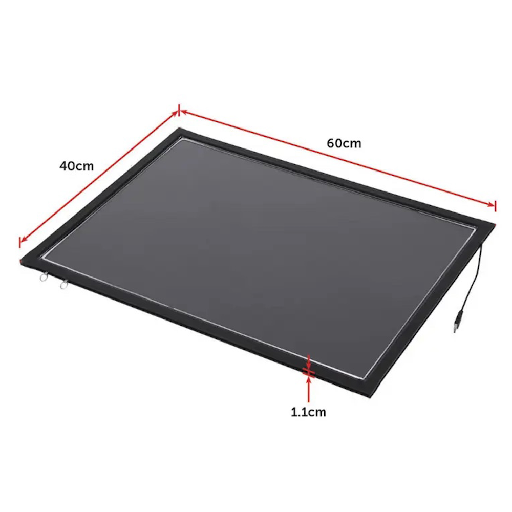 40x60 cm LED Message Writing Board with Built-in Battery