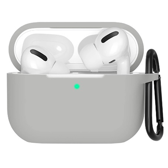 AirPods Pro Case Cover with Carabiner - Gray