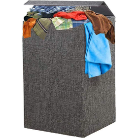 100L Collapsible Laundry Hamper with Handles