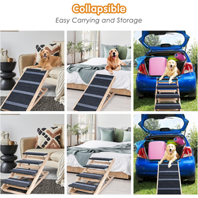 2in1 Adjustable Pet Ramp and Dog Stairs