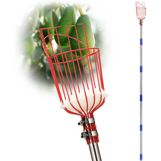 Fruit Picker Pole with Basket Telescoping