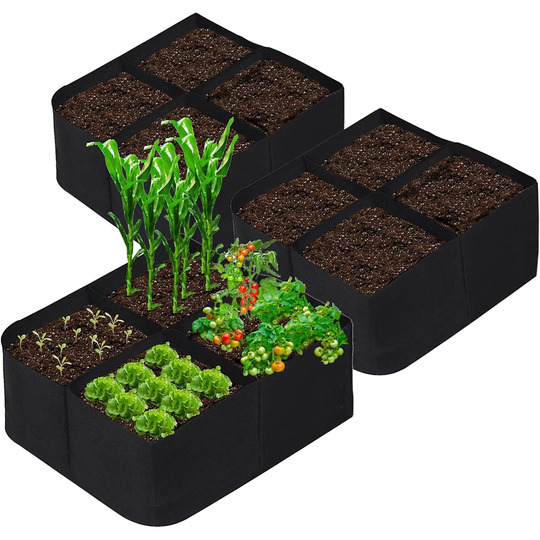 2pk 4-Grid Plants Grow Bag - 60×60×30 cm