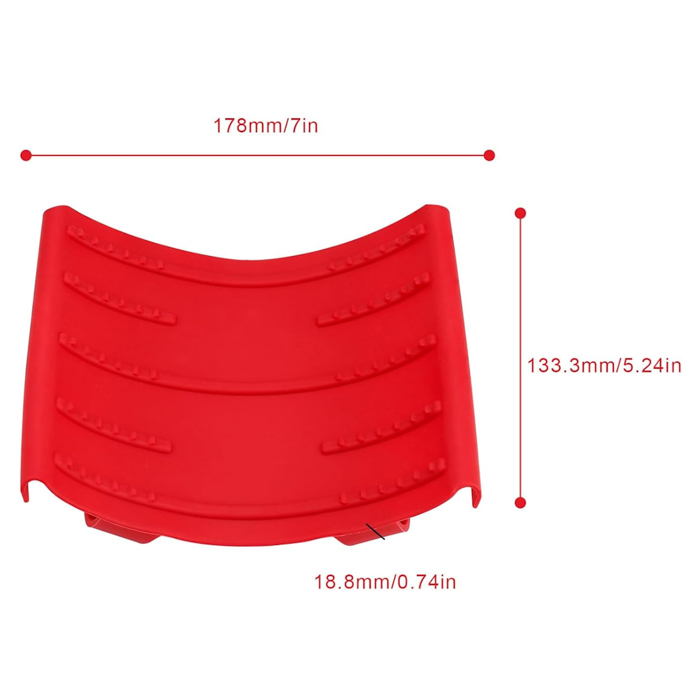 2 pcs. Red Silicone Anti-Scald Oven Gloves