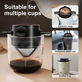 Reusable Stainless Steel Pour Over Coffee Filters