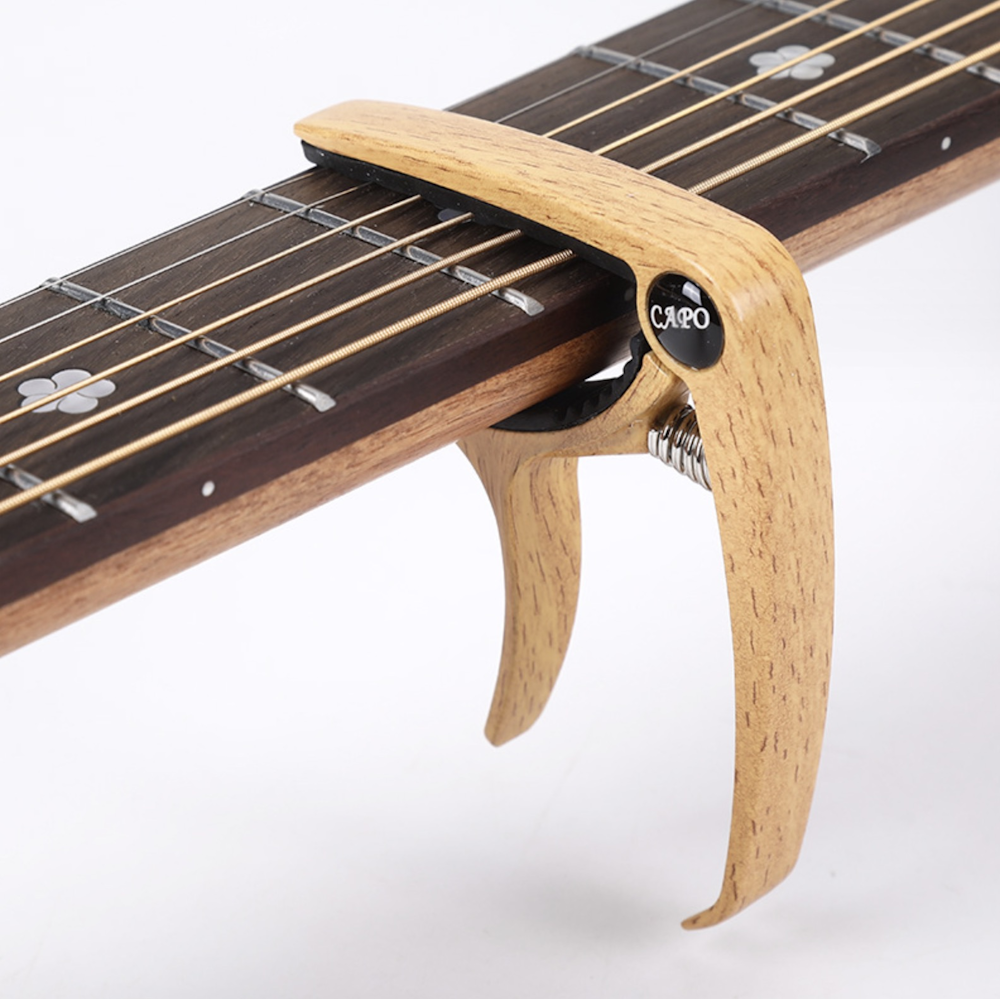 Acoustic Guitar Capo with Built-in Pick Holder