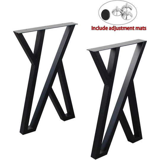 Set of 2 X-Shape Table Legs