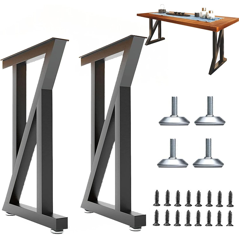 Set of 2 Z-Shape Table Legs