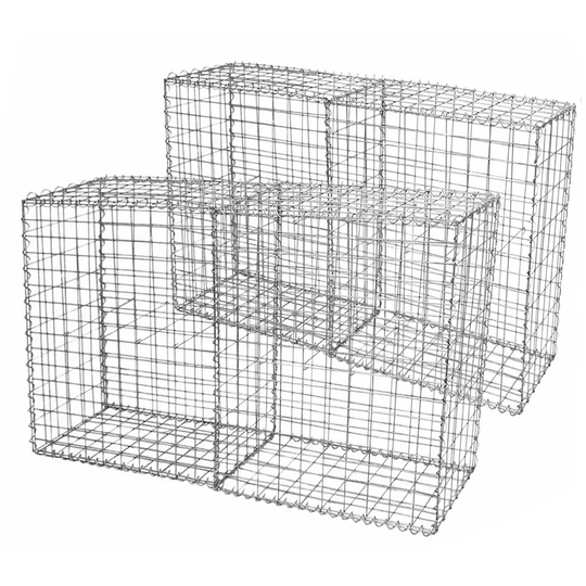 Gabion Baskets Garden Mesh Cages Wire Stone - 100x50x100 cm