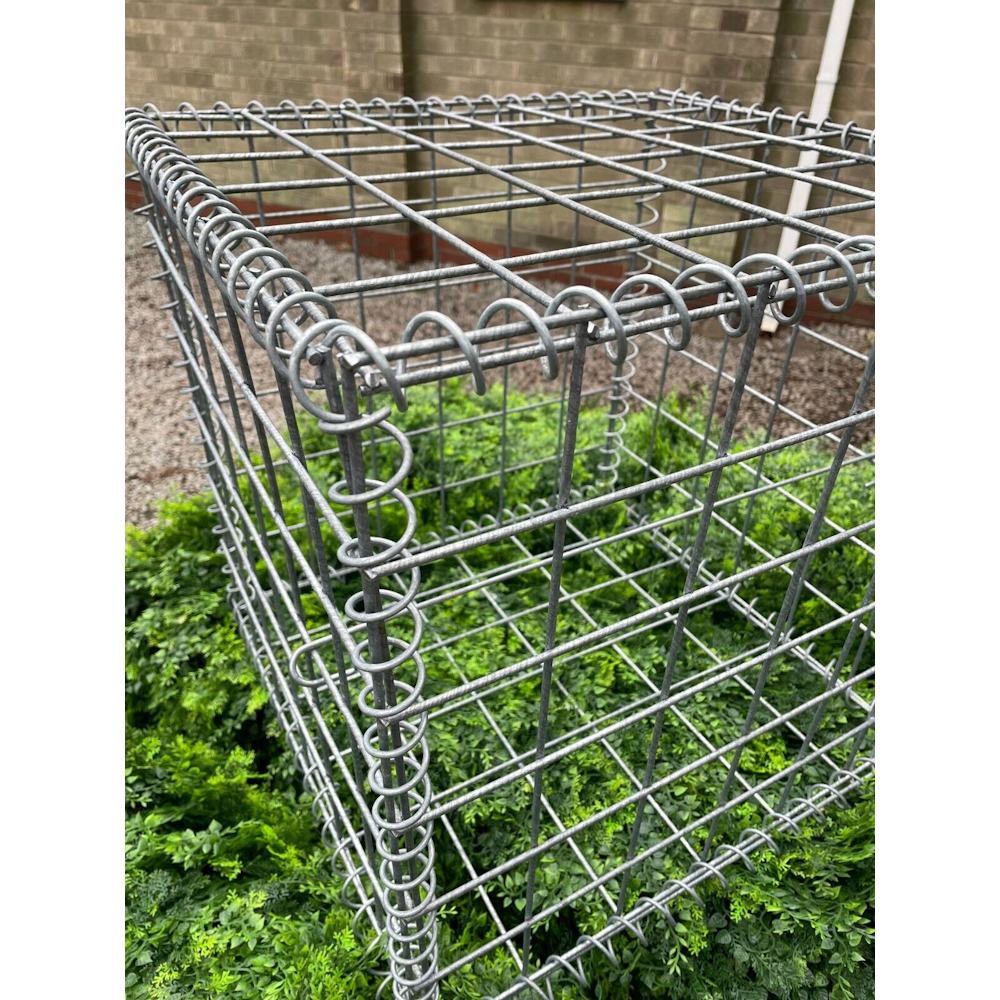 Gabion Baskets Garden Mesh Cages Wire Stone - 30x30x50 cm