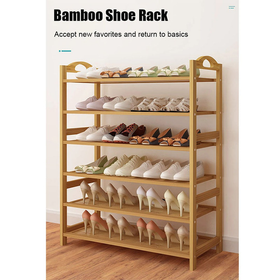 6-Tier Bamboo Shoe Rack/Organizer