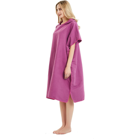 Changing Robe Towel with Hood - Red