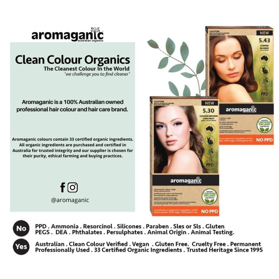 Aromaganic Organic Hair Colour - 7.30 Medium Golden Blonde