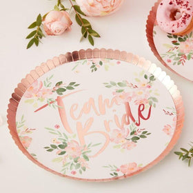Floral Hen Party Dinner Plates - 8pk