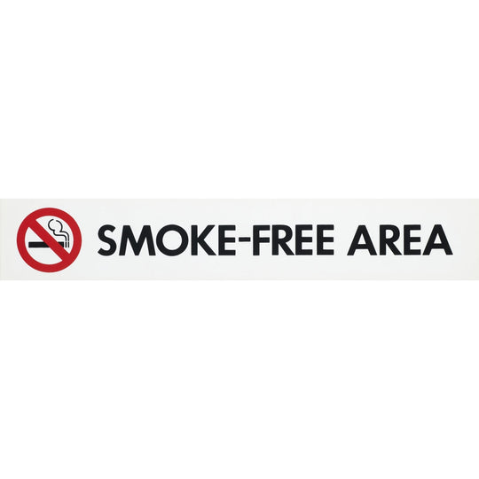 Plastic Sign Smoke-Free Area 55x330