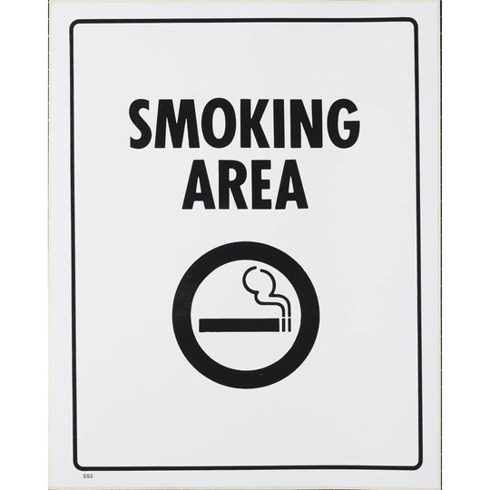 S/Adh Sign Smoking Area 290x230